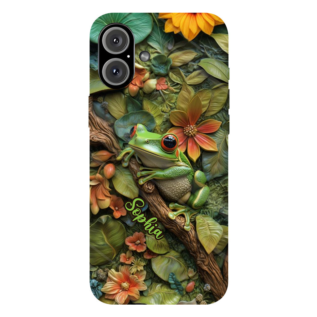 Adorable Frog - Personalized Frog Full Print Phone Case