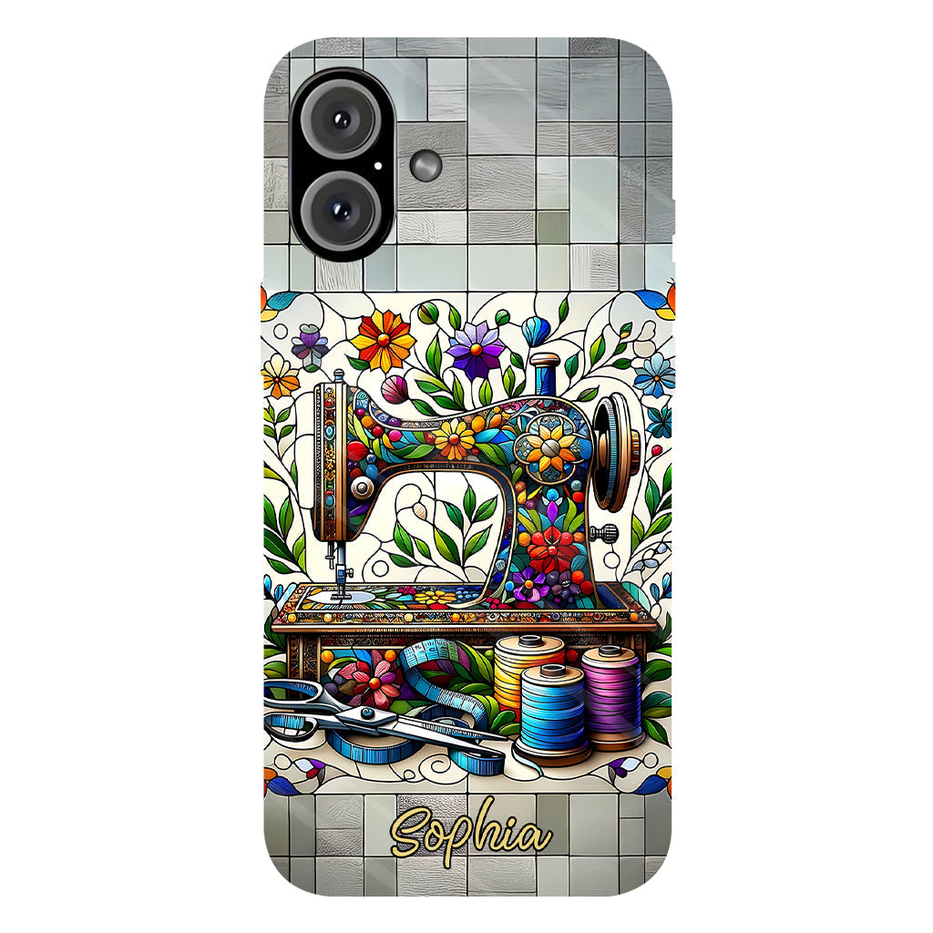 Coque de téléphone personnalisée « Couture » ​​avec imprimé intégral