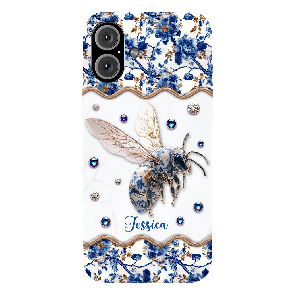 Toile de Jouy Abeille - Coque de téléphone personnalisée avec imprimé abeille