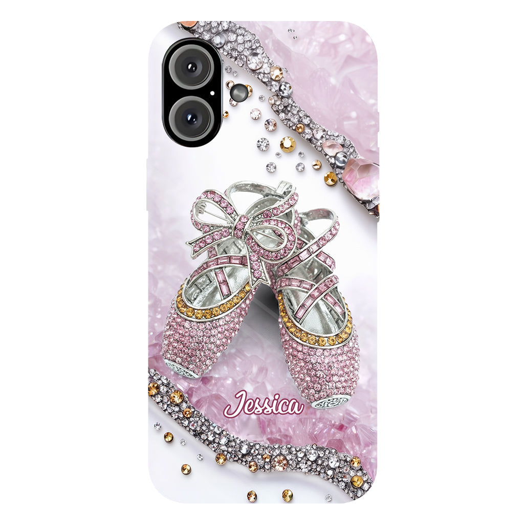 Chaussures de ballet mignonnes - Coque de téléphone personnalisée avec imprimé intégral de ballerine