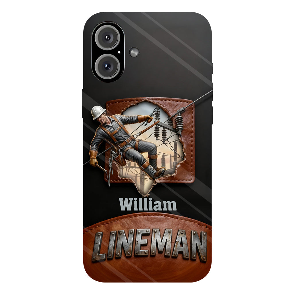 Coque de téléphone personnalisée « Lineman cool » avec impression intégrale