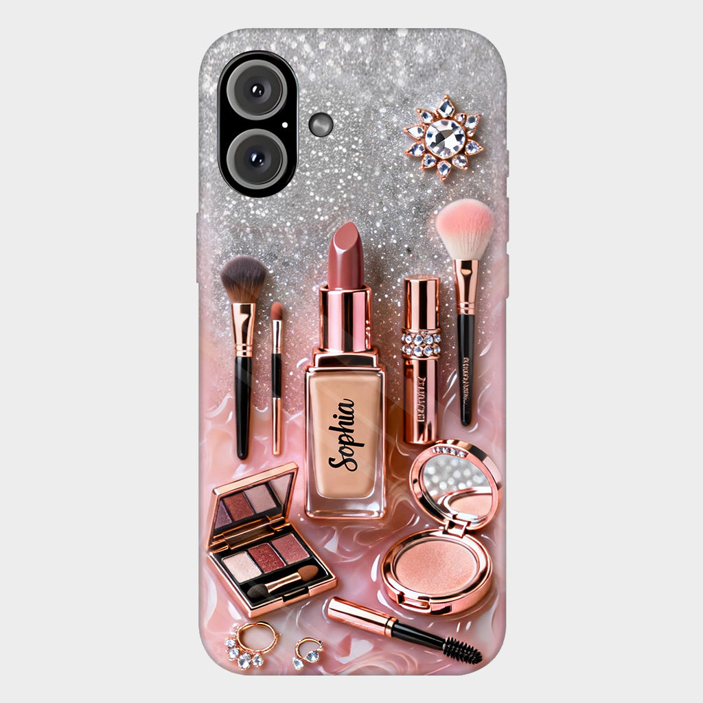 Maquilleuse fière - Coque de téléphone personnalisée avec impression intégrale - Maquillage