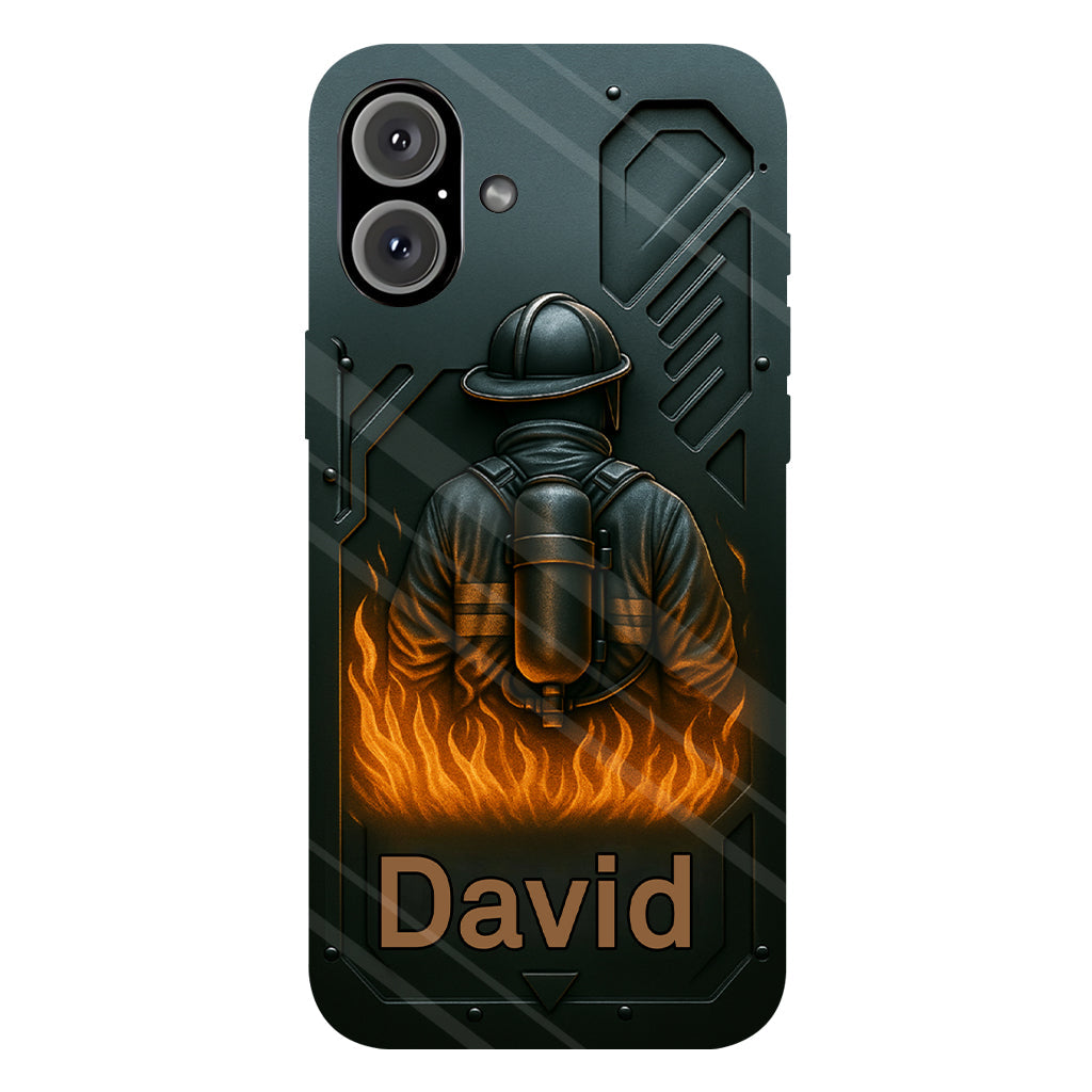 The Strone One - Personalized Firefighter Full Print Phone Case
