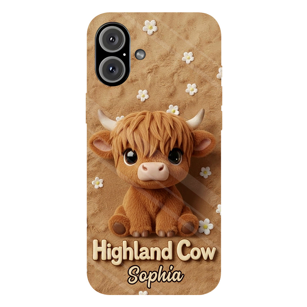 Just A Girl Who Loves Highland Cows - Personalized Highland Cow Full Print Phone Case