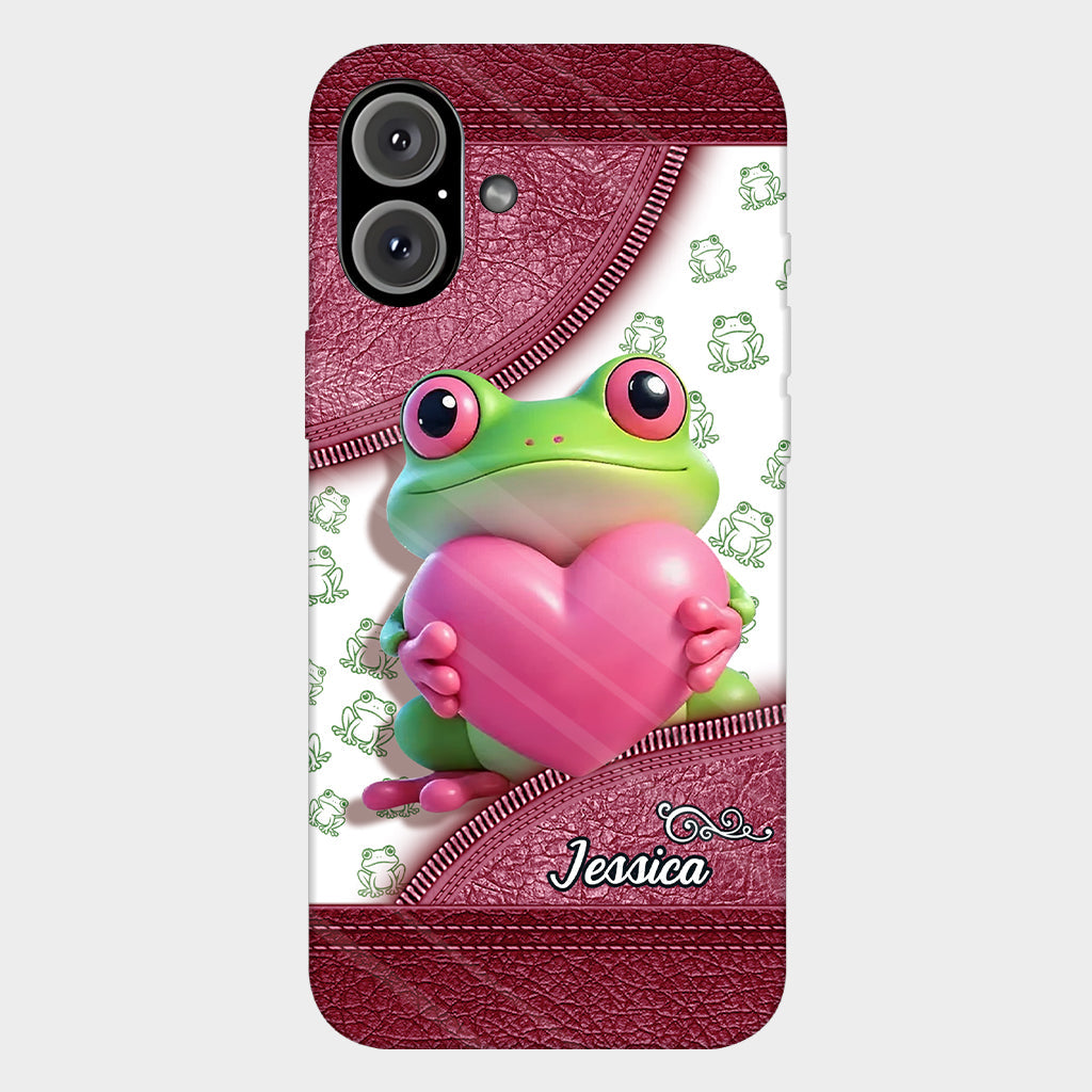 Love Frog – Personalisierte Handyhülle mit Froschmotiv