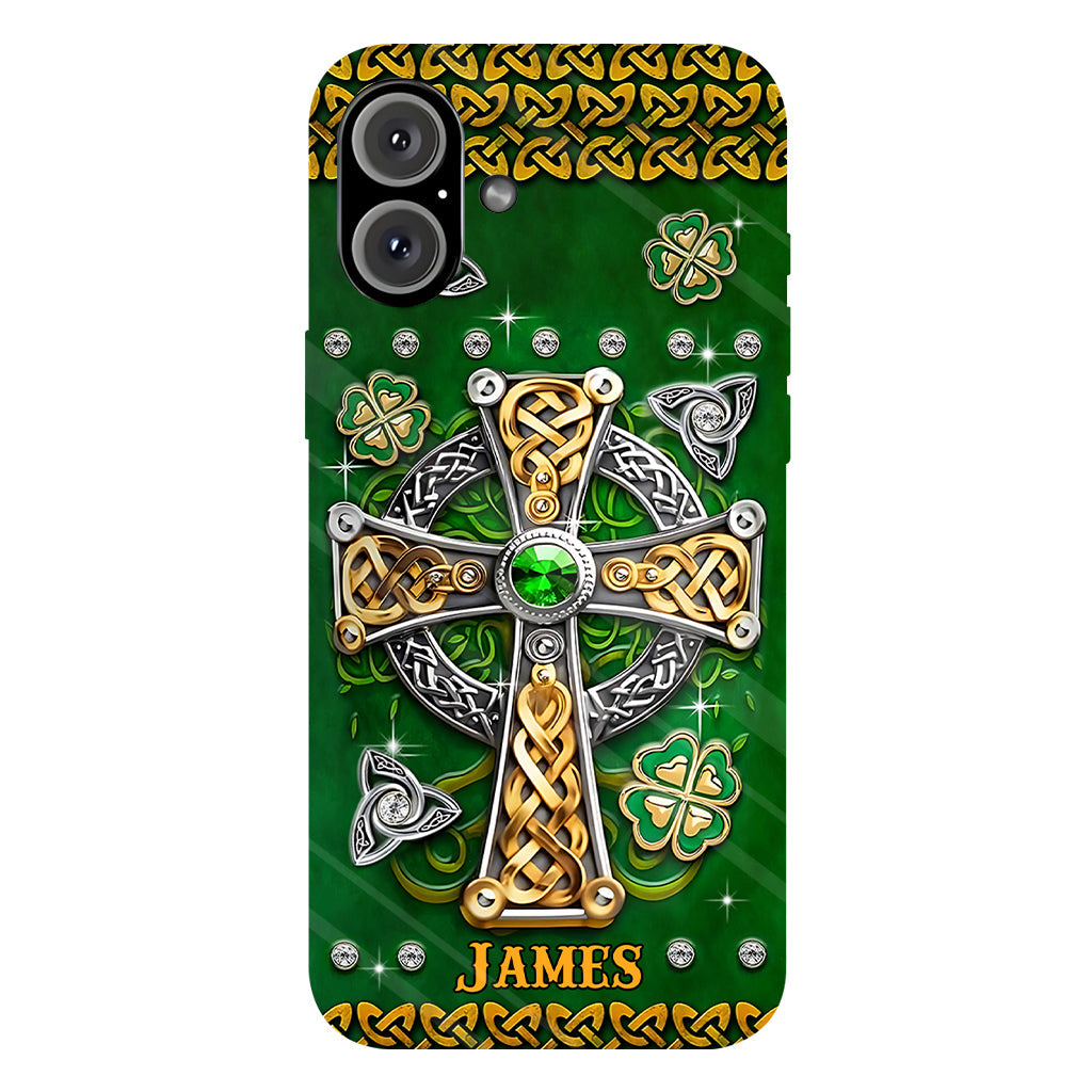 Dans mes veines - Coque de téléphone personnalisée avec impression intégrale pour la Saint-Patrick