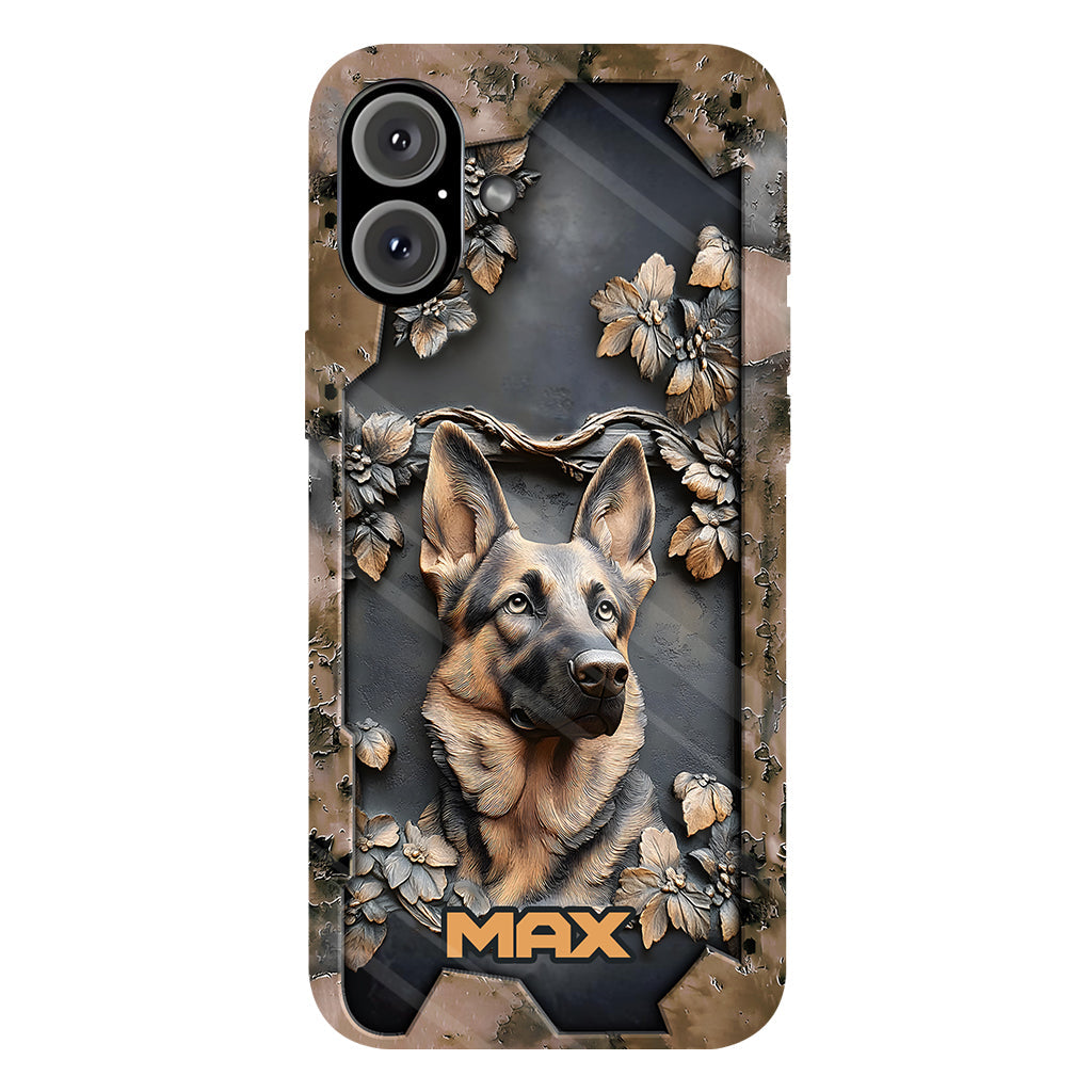 Strong German Shepherd - Personalized Dog Full Print Phone Case