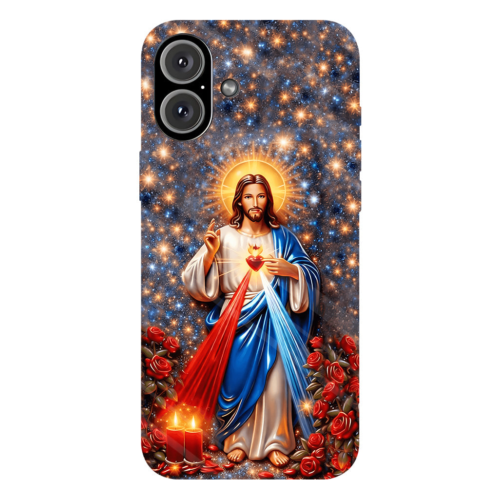 Sacré-Cœur de Jésus - Coque de téléphone personnalisée avec impression chrétienne intégrale