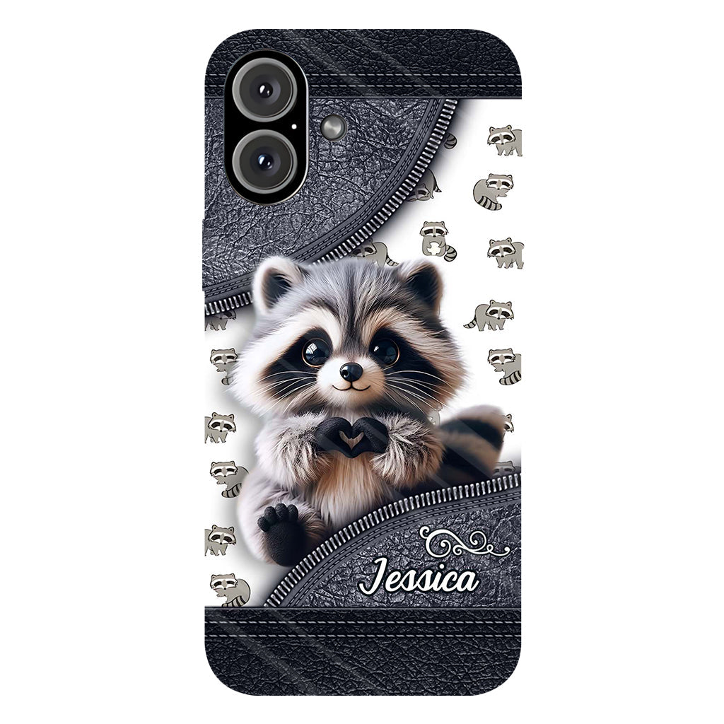 Adorable Raccoon - Personalized Raccoon Full Print Phone Case