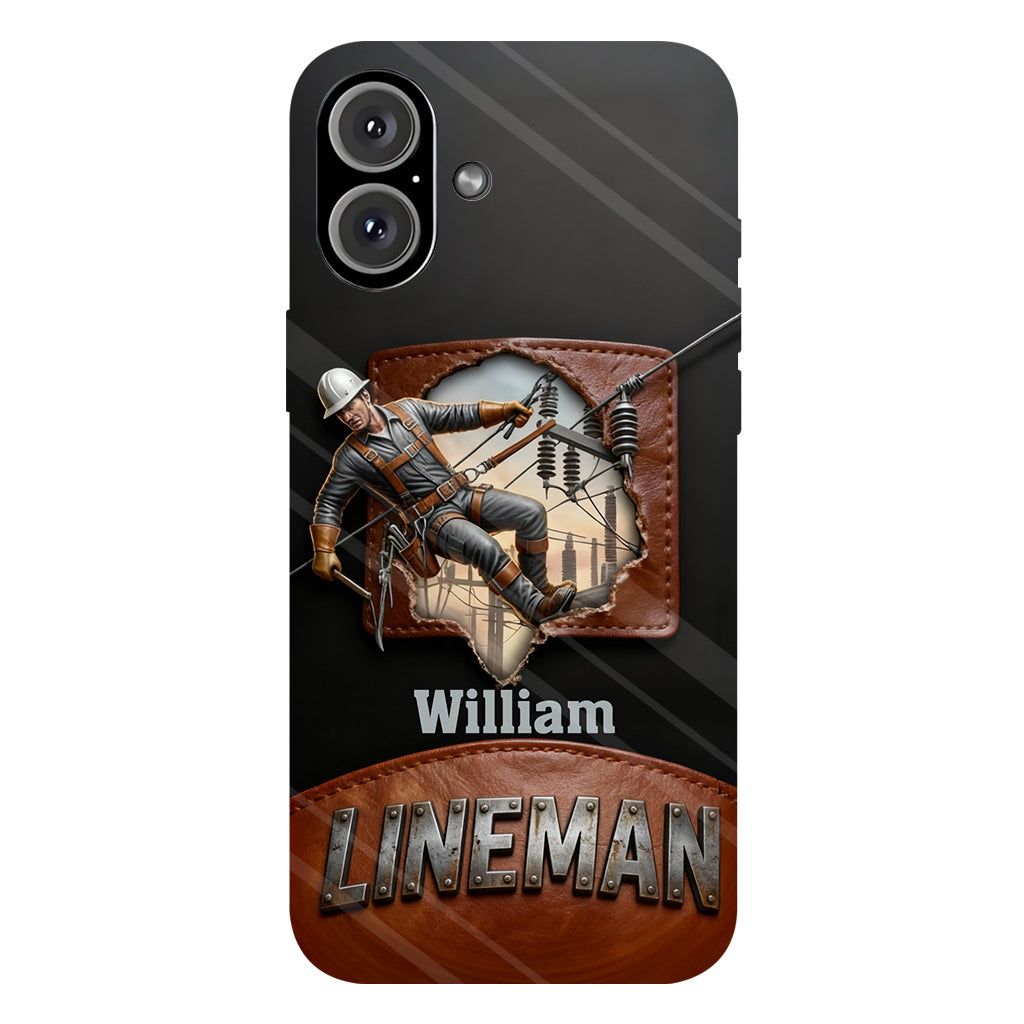 Coque de téléphone personnalisée « Lineman cool » avec impression intégrale