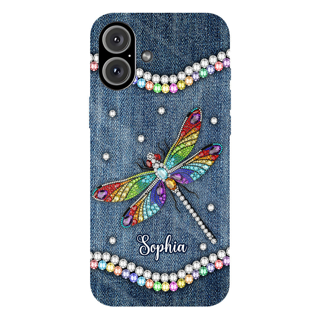 Magnifique libellule - Coque de téléphone personnalisée avec motif libellule intégral