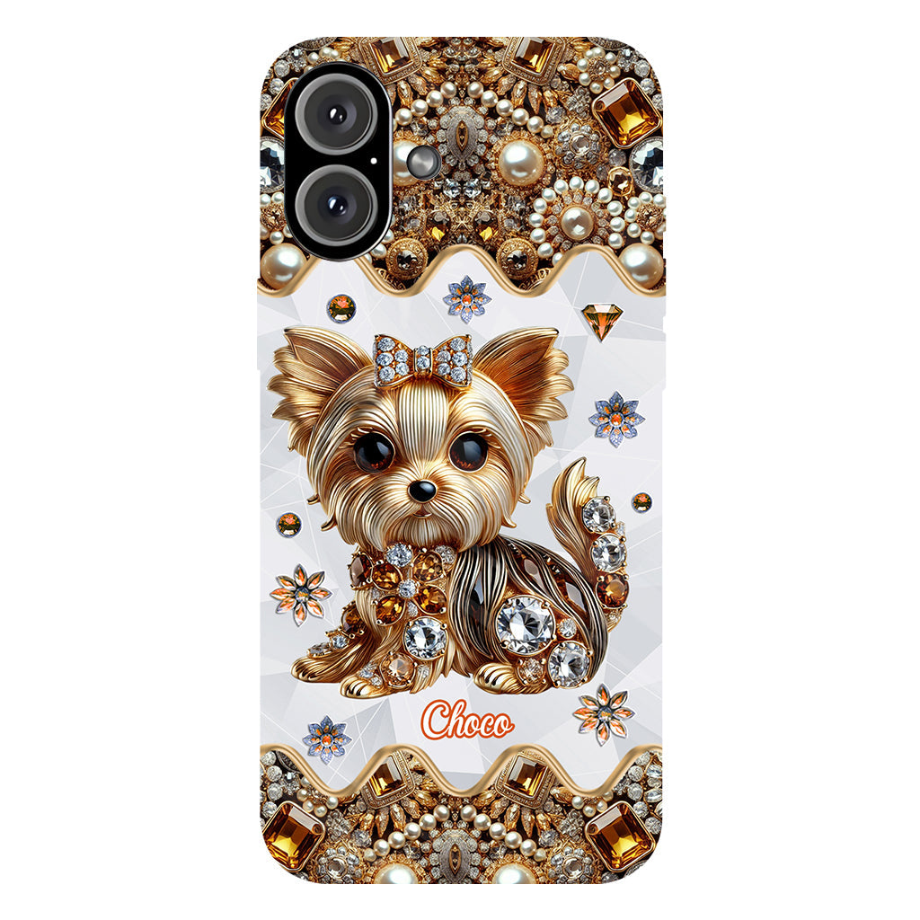 Love Yorkshire Terrier - Personalized Dog Full Print Phone Case