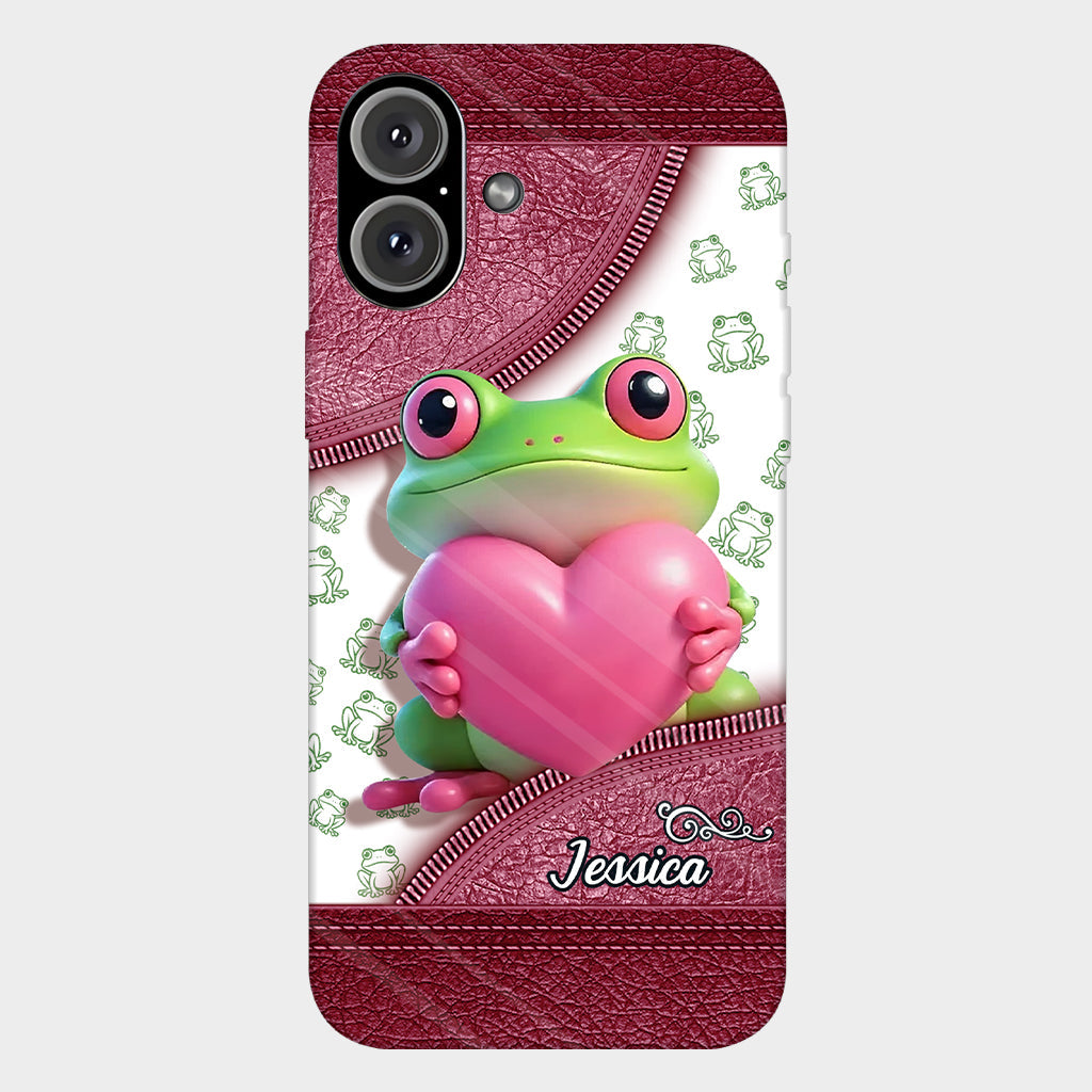 Love Frog – Personalisierte Handyhülle mit Froschmotiv