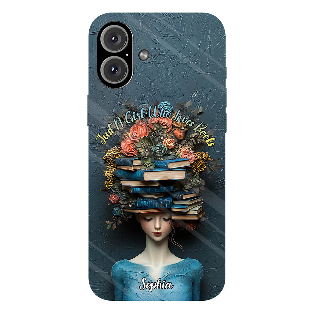 Just A Girl Who Loves Books - Personalized Book Full Print Phone Case