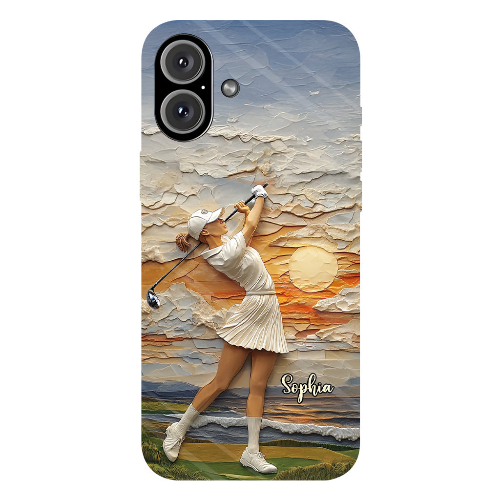 Le golf, c'est ma vie - Coque de téléphone personnalisée avec impression intégrale sur le thème du golf