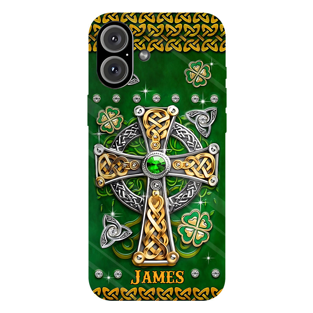 Dans mes veines - Coque de téléphone personnalisée avec impression intégrale pour la Saint-Patrick