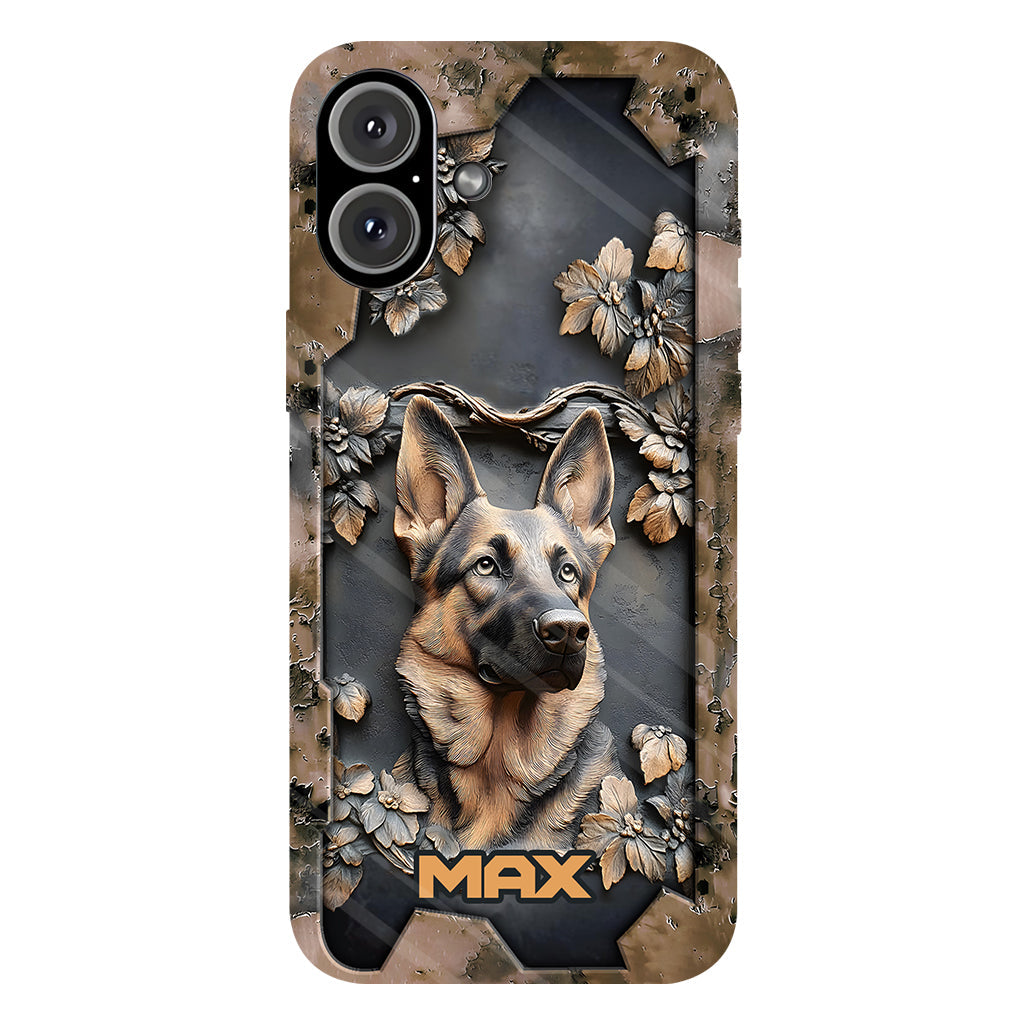 Strong German Shepherd - Personalized Dog Full Print Phone Case