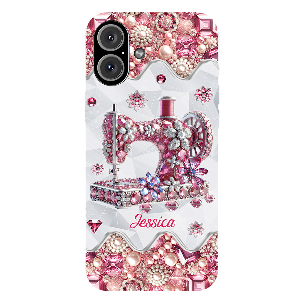 Just A Girl Who Loves Sewing - Personalized Sewing Full Print Phone Case