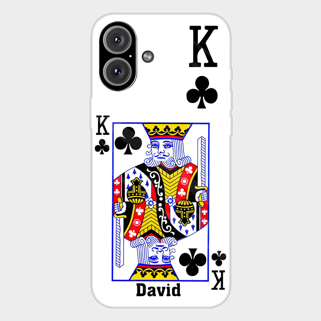King And Queen - Personalized Couple Full Print Phone Case