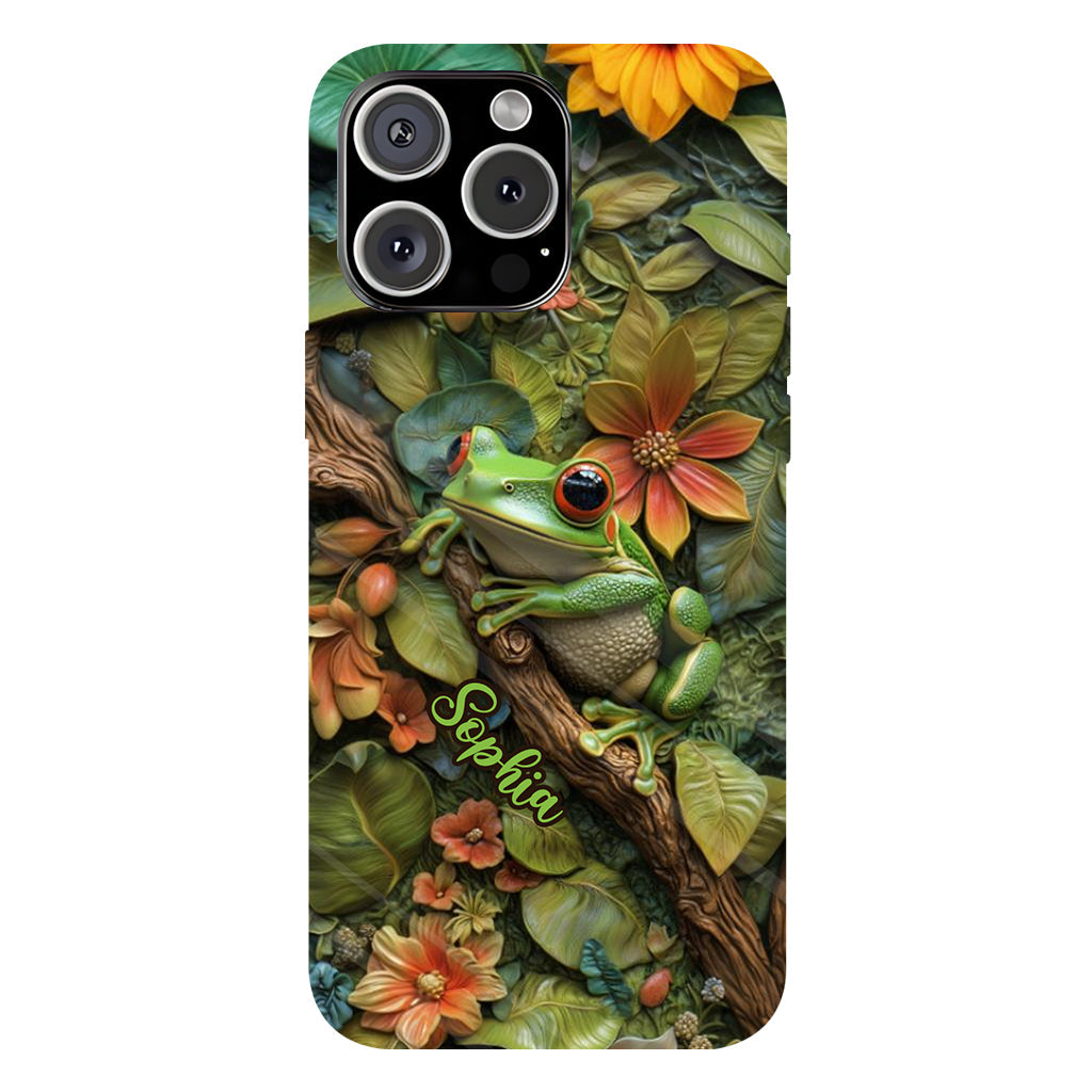 Adorable Frog - Personalized Frog Full Print Phone Case