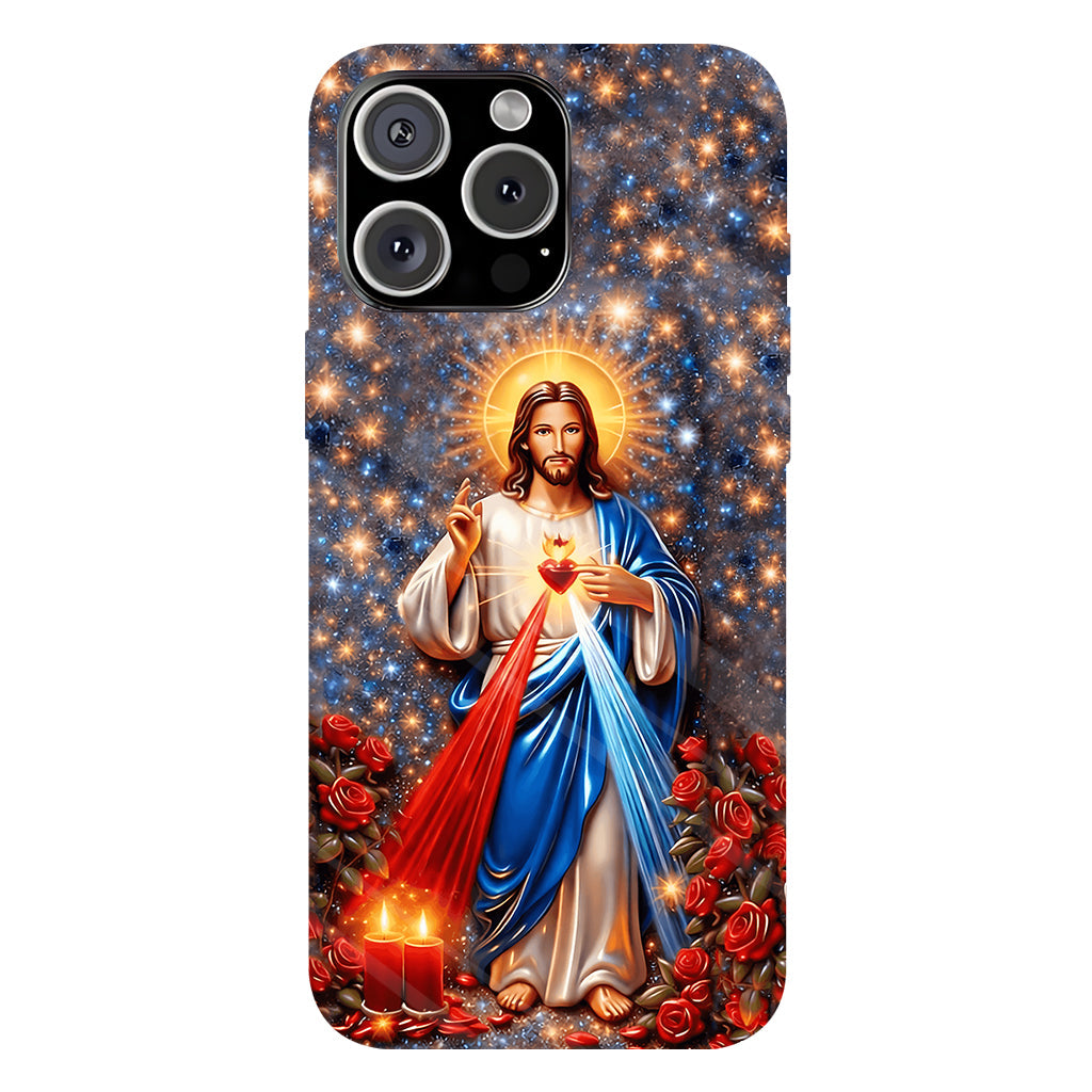 Sacré-Cœur de Jésus - Coque de téléphone personnalisée avec impression chrétienne intégrale