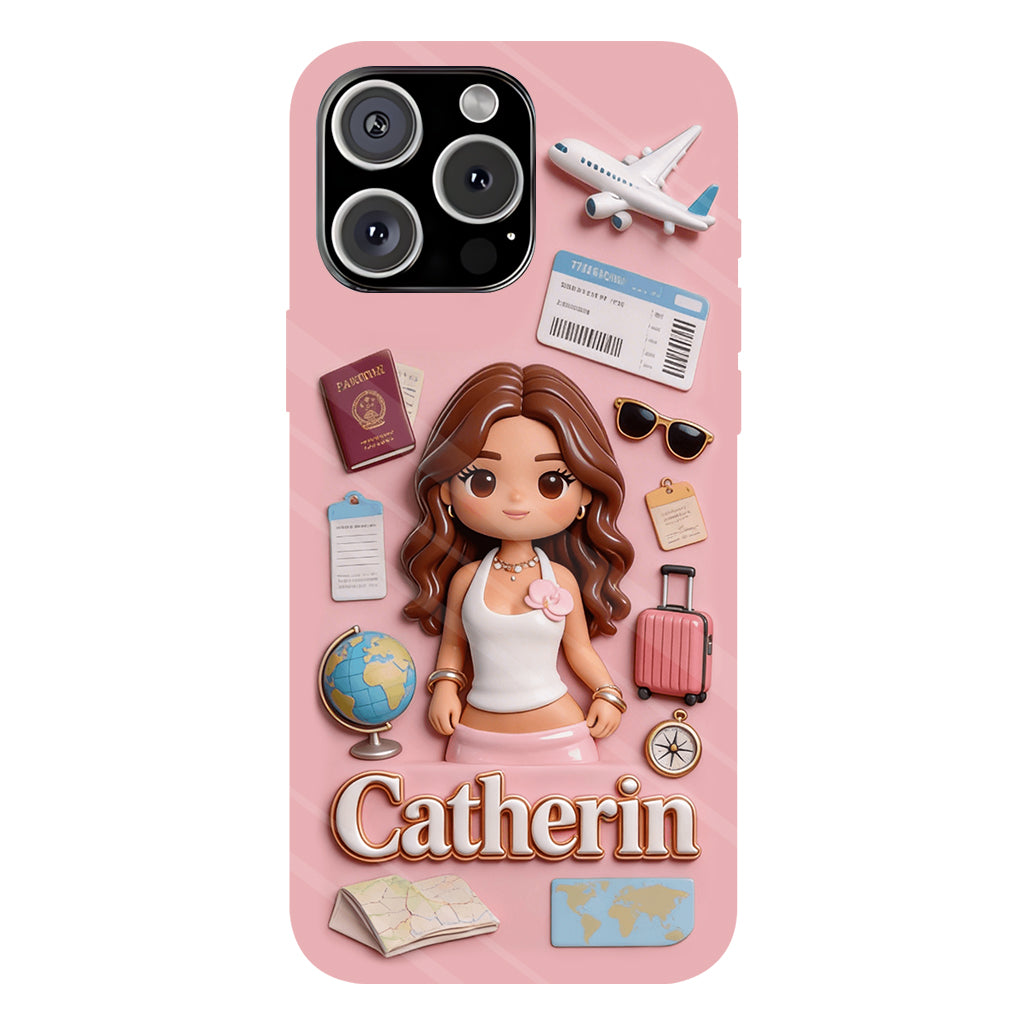 Traveling Lover - Personalized Travelling Full Print Phone Case