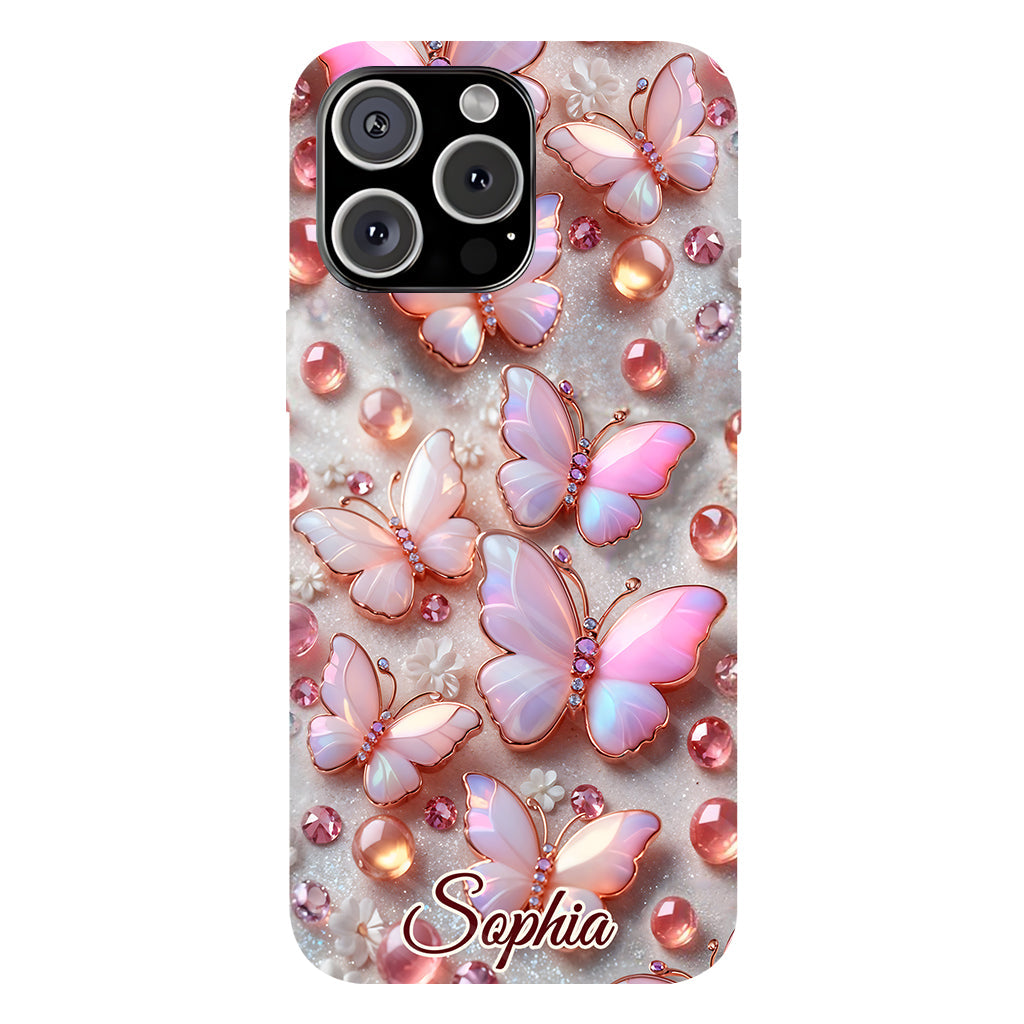 Stunning Butterflies - Personalized Butterfly Full Print Phone Case