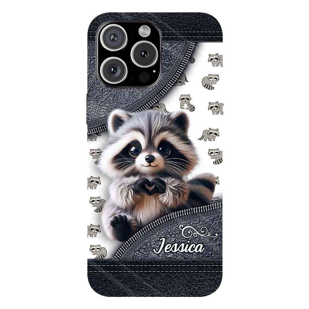 Adorable Raccoon - Personalized Raccoon Full Print Phone Case
