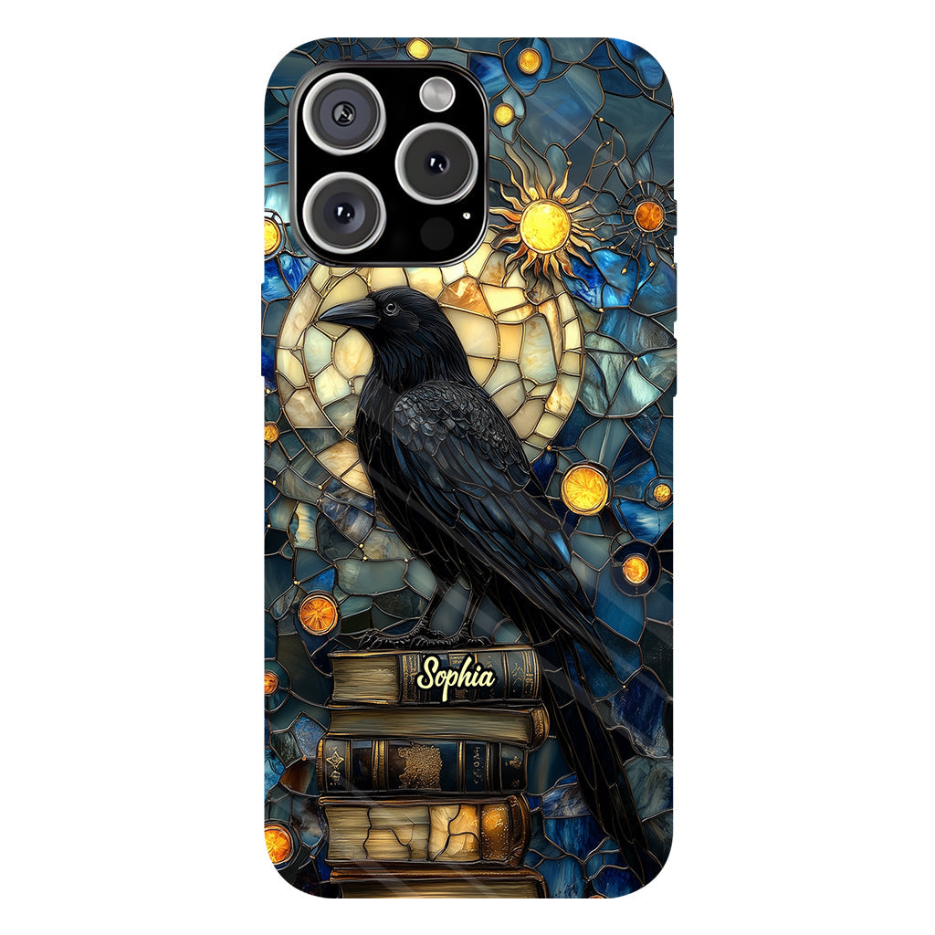 Raven Book Club - Coque de téléphone personnalisée avec livre intégral