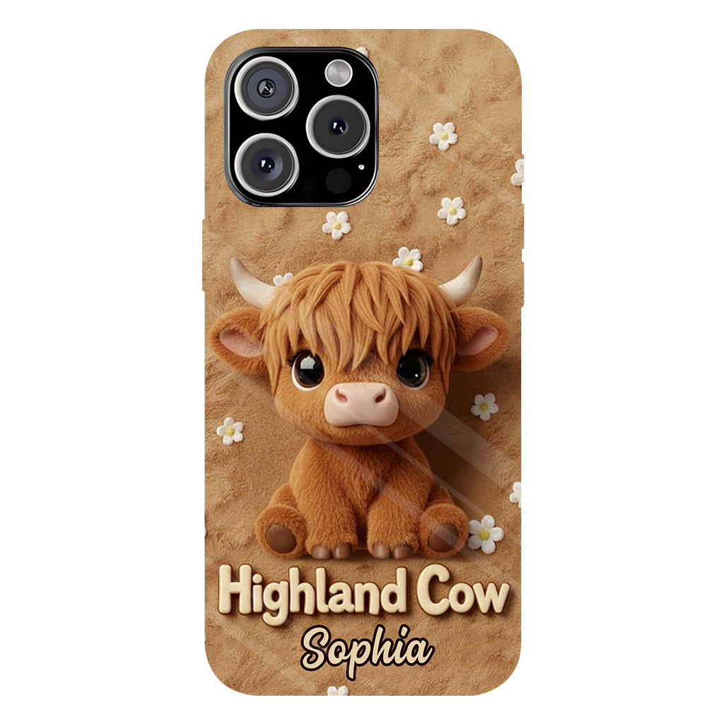 Just A Girl Who Loves Highland Cows - Personalized Highland Cow Full Print Phone Case