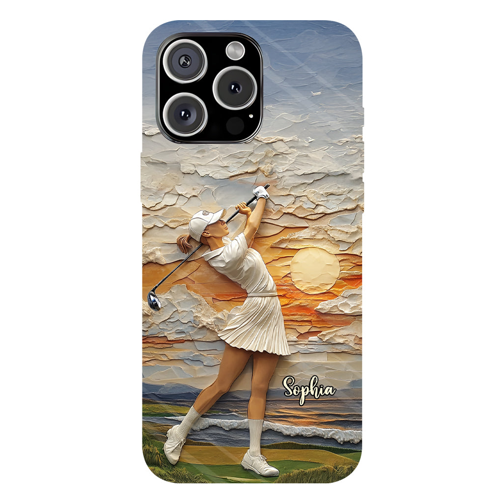 Le golf, c'est ma vie - Coque de téléphone personnalisée avec impression intégrale sur le thème du golf