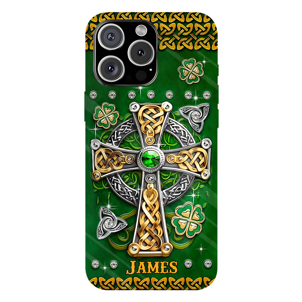 Dans mes veines - Coque de téléphone personnalisée avec impression intégrale pour la Saint-Patrick
