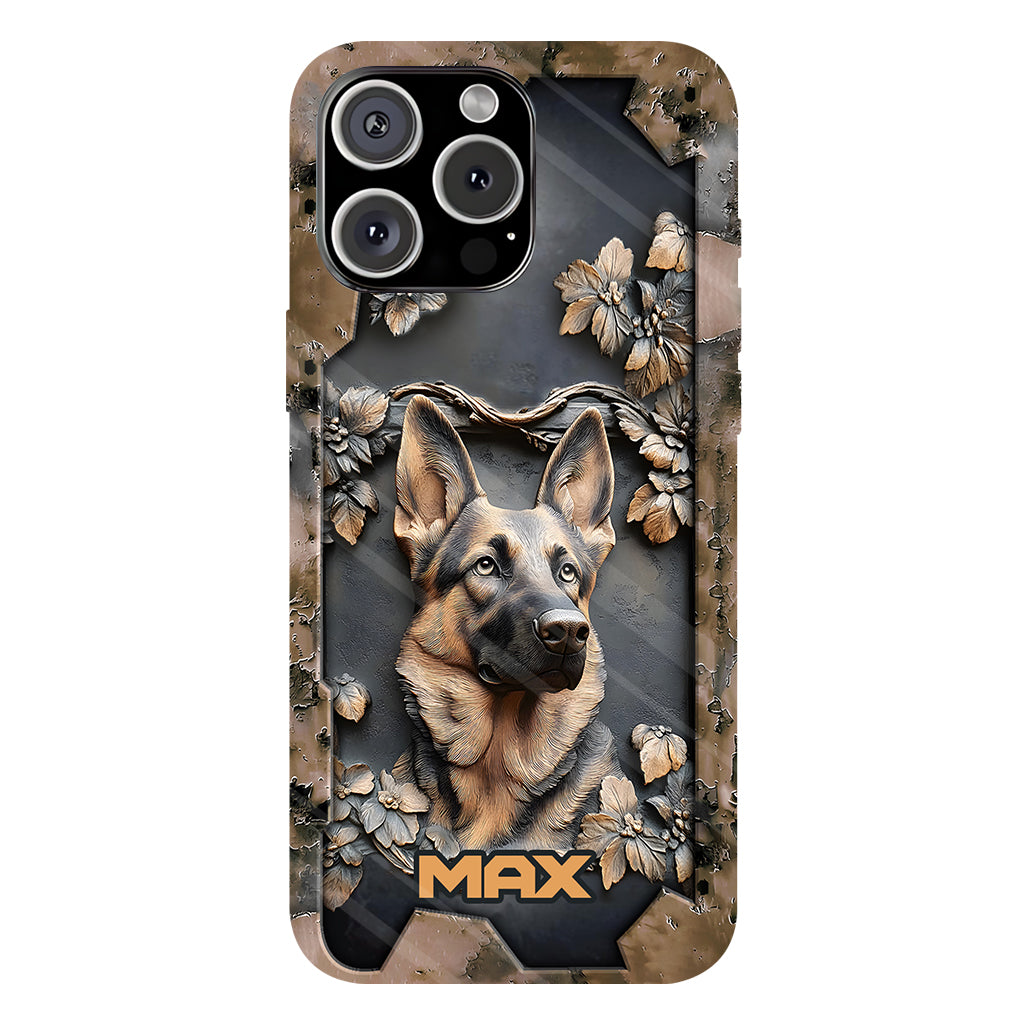 Strong German Shepherd - Personalized Dog Full Print Phone Case