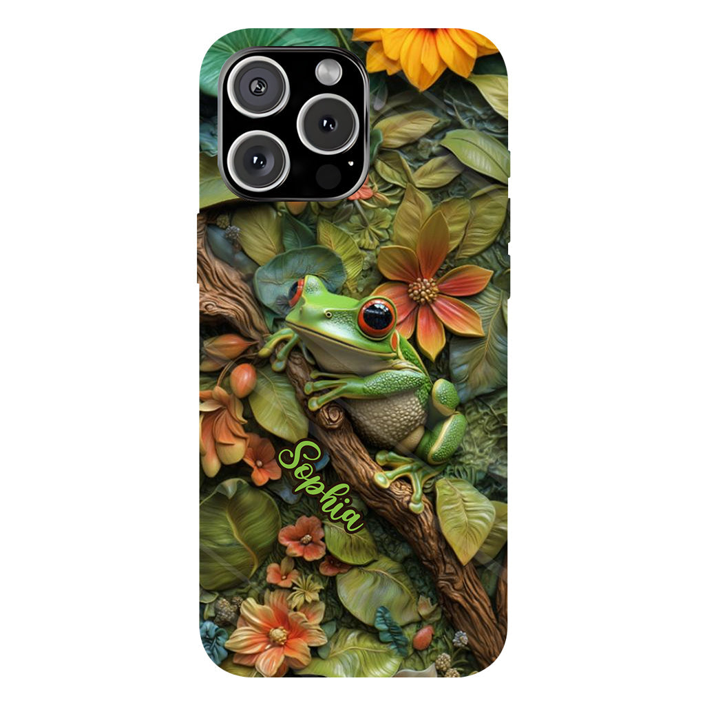 Adorable Frog - Personalized Frog Full Print Phone Case
