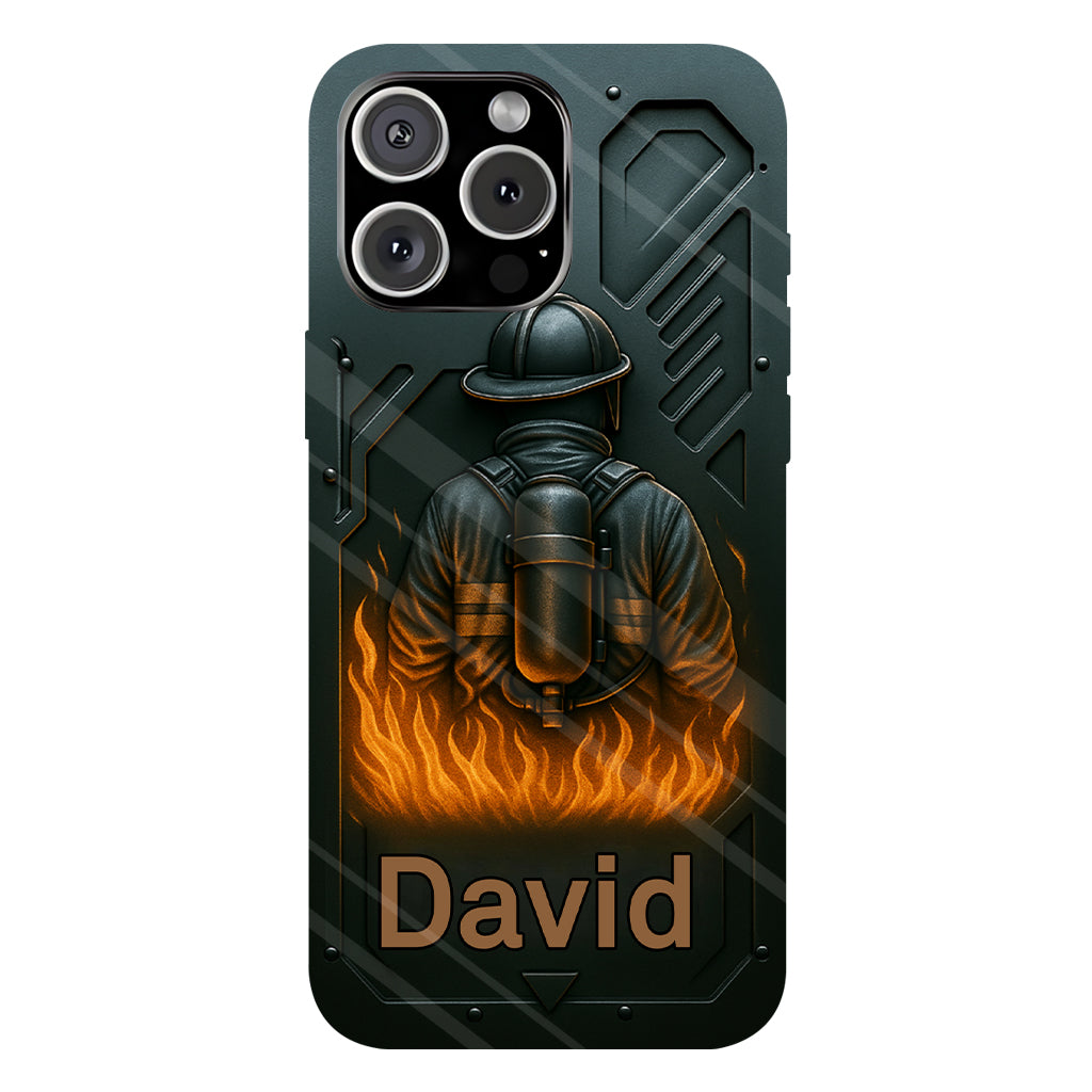 The Strone One - Personalized Firefighter Full Print Phone Case