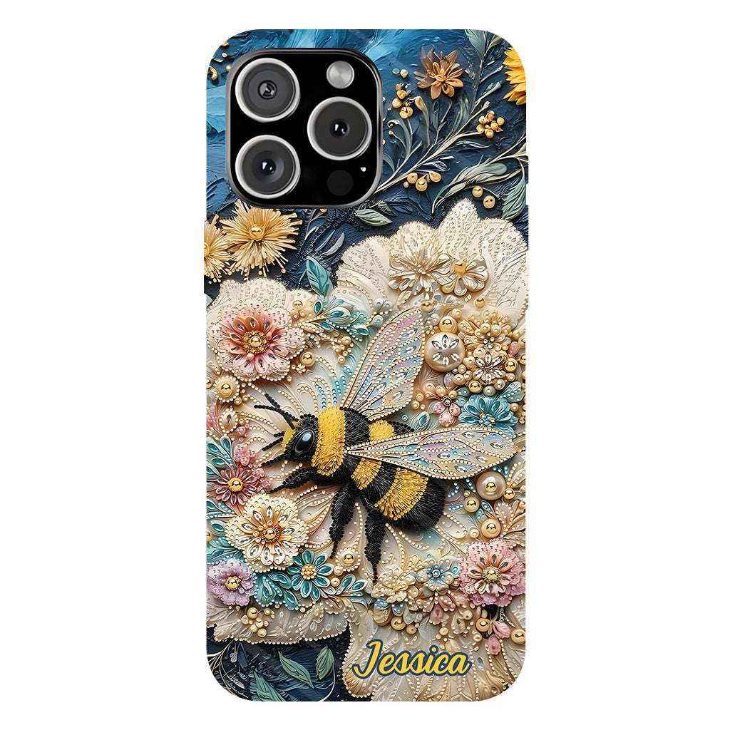 Bee Kind - Personalized Bee Full Print Phone Case