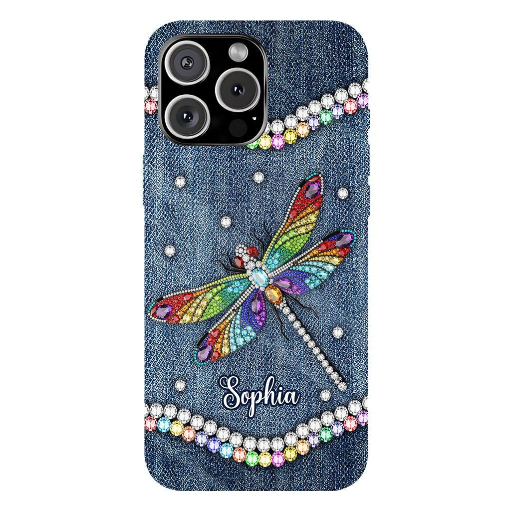 Magnifique libellule - Coque de téléphone personnalisée avec motif libellule intégral