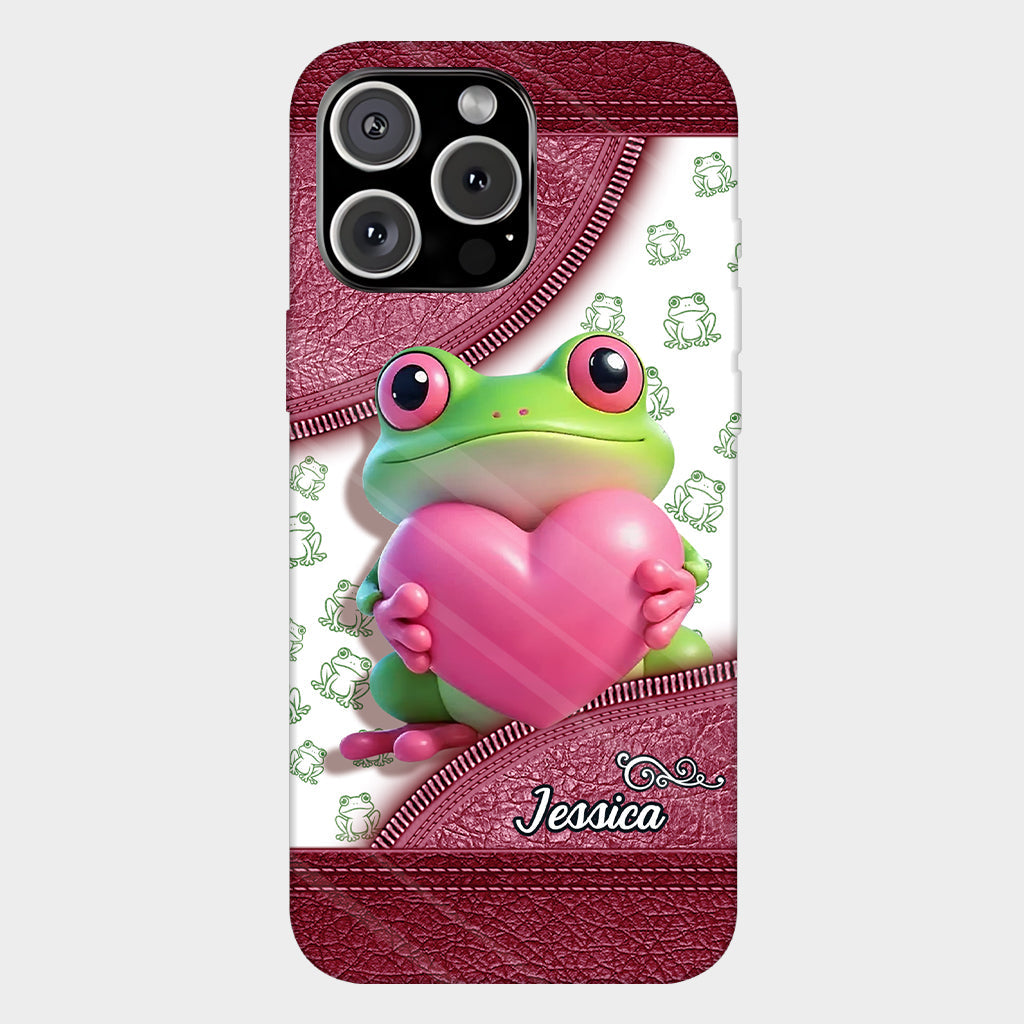 Love Frog – Personalisierte Handyhülle mit Froschmotiv