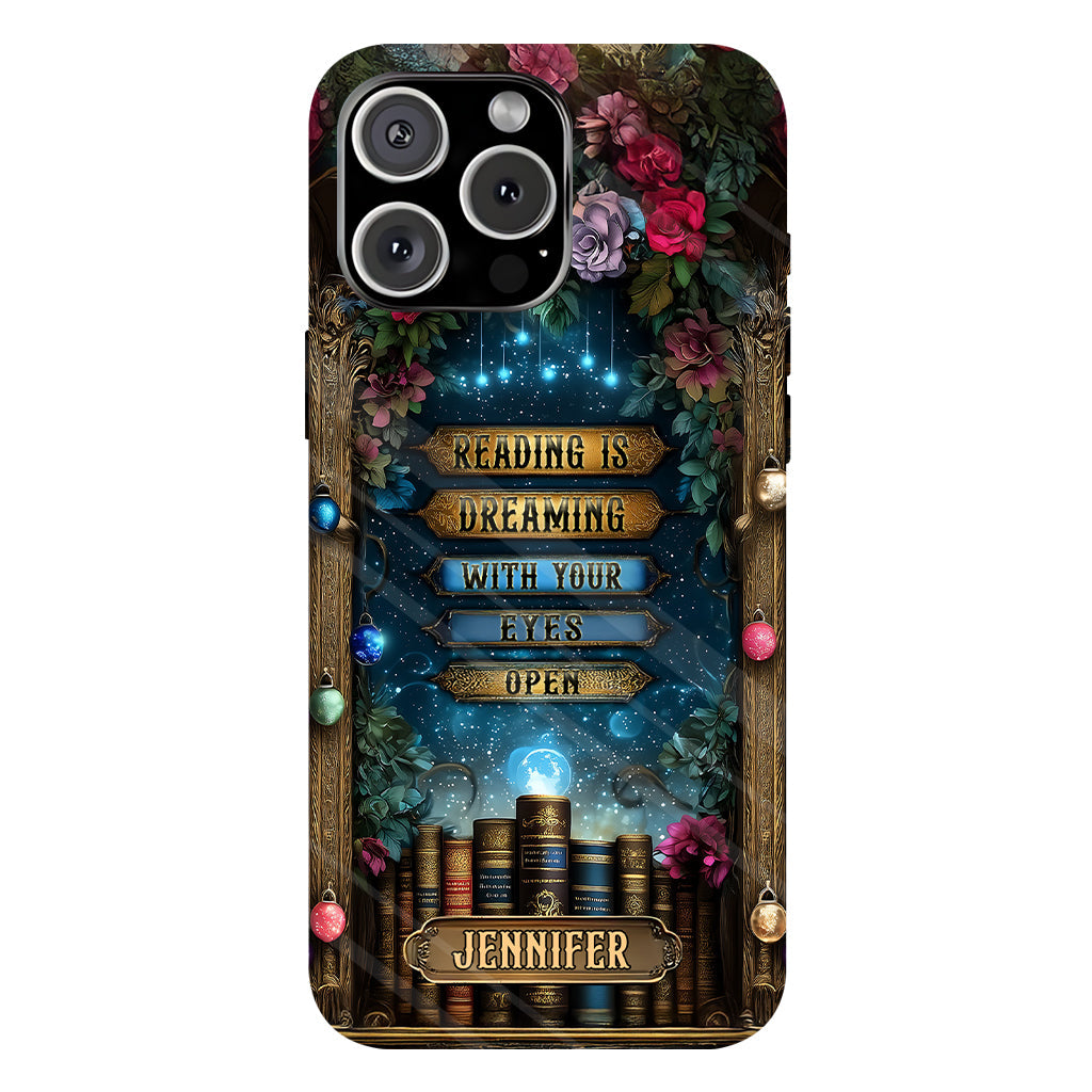 Reading is Dreaming - Personalized Book Full Print Phone Case