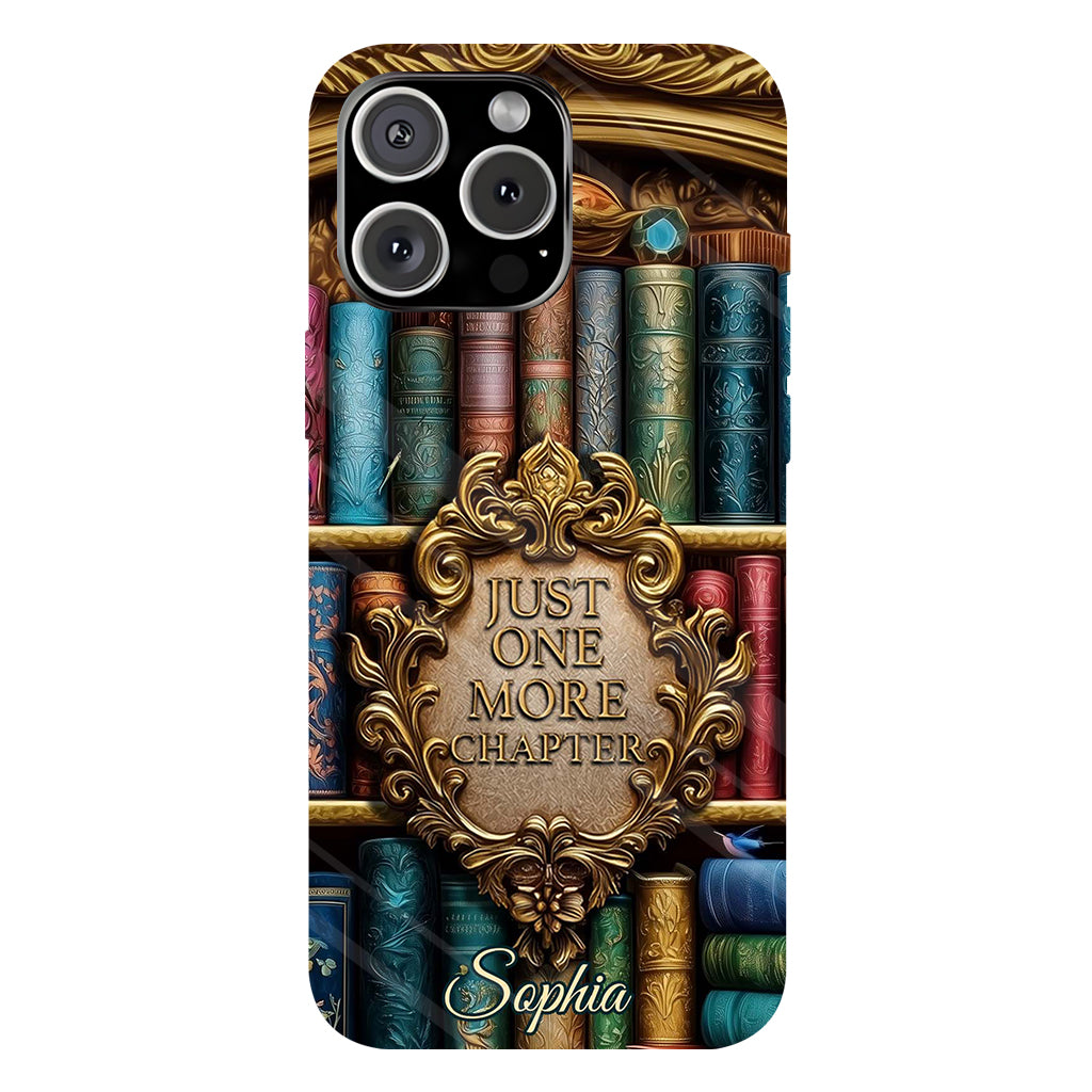 Just One More Chapter - Personalized Book Full Print Phone Case