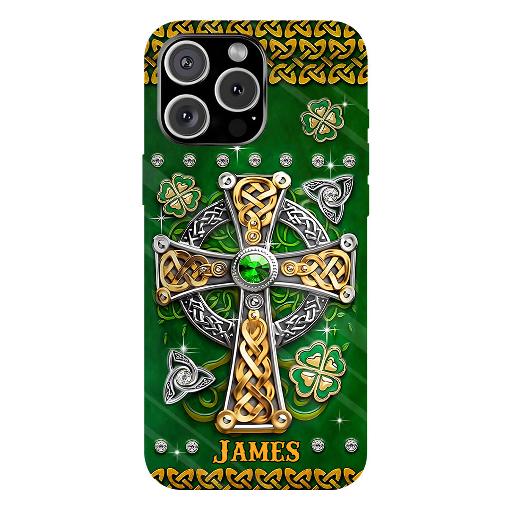 Dans mes veines - Coque de téléphone personnalisée avec impression intégrale pour la Saint-Patrick