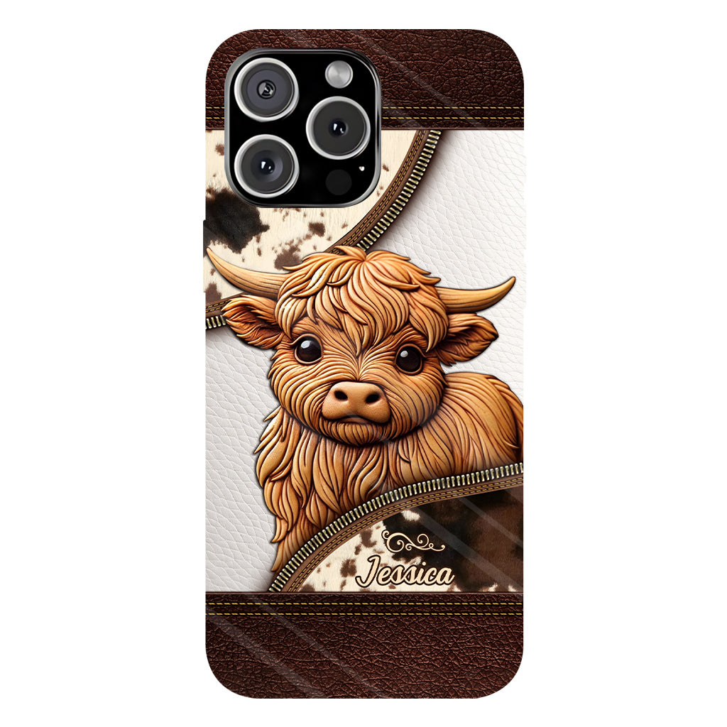 Love Highland Cows - Personalized Full Print Phone Case