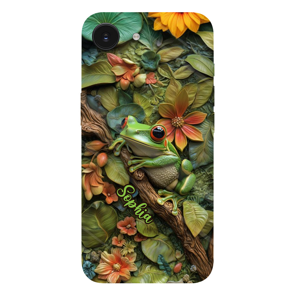 Adorable Frog - Personalized Frog Full Print Phone Case