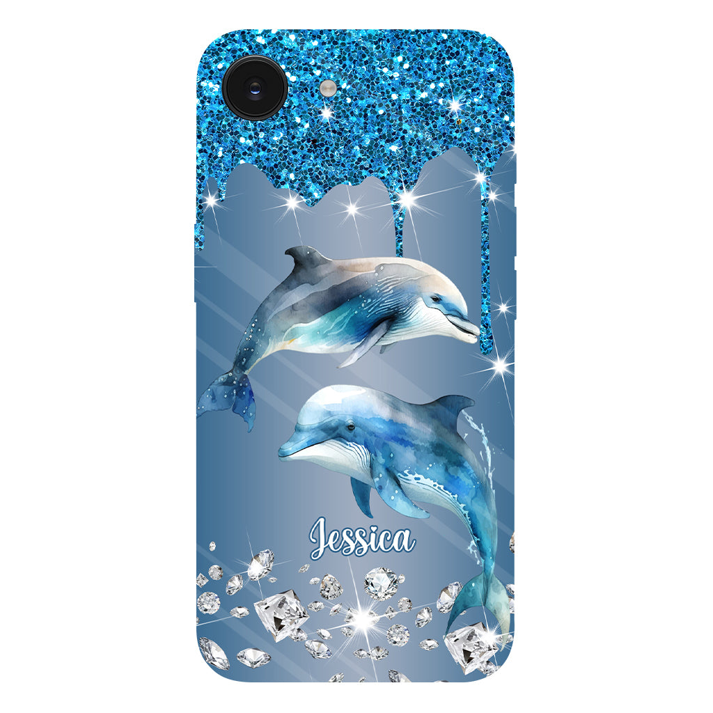 Magnifiques dauphins - Coque de téléphone personnalisée avec impression intégrale de dauphins
