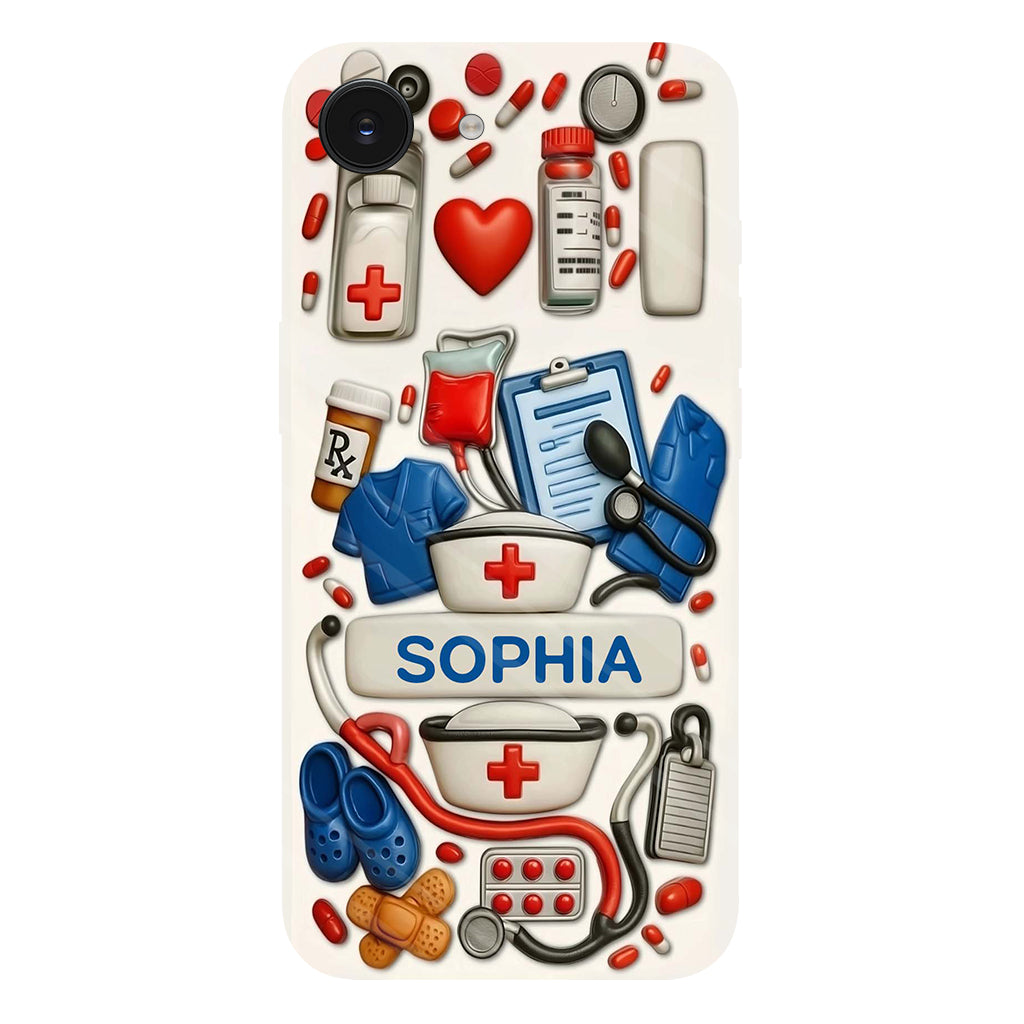 Nurses Are The Heart Of Healthcare - Personalized Nurse Full Print Phone Case