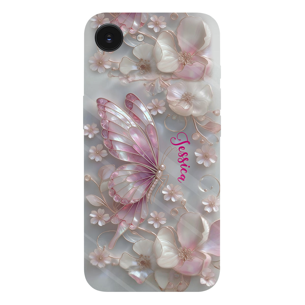 Coque de téléphone personnalisée avec motif papillons « J’adore les papillons »