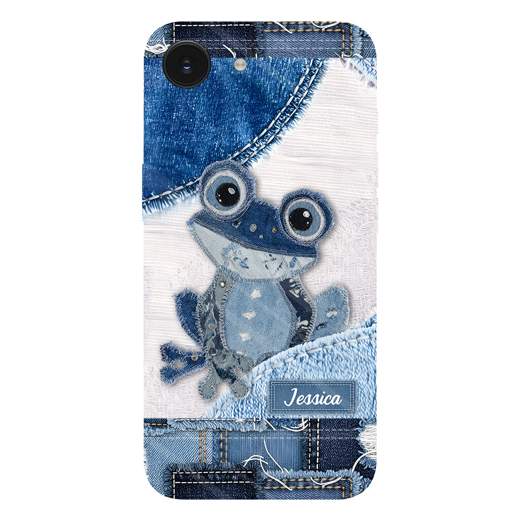 Coque de téléphone personnalisée Love Frog avec motif grenouille