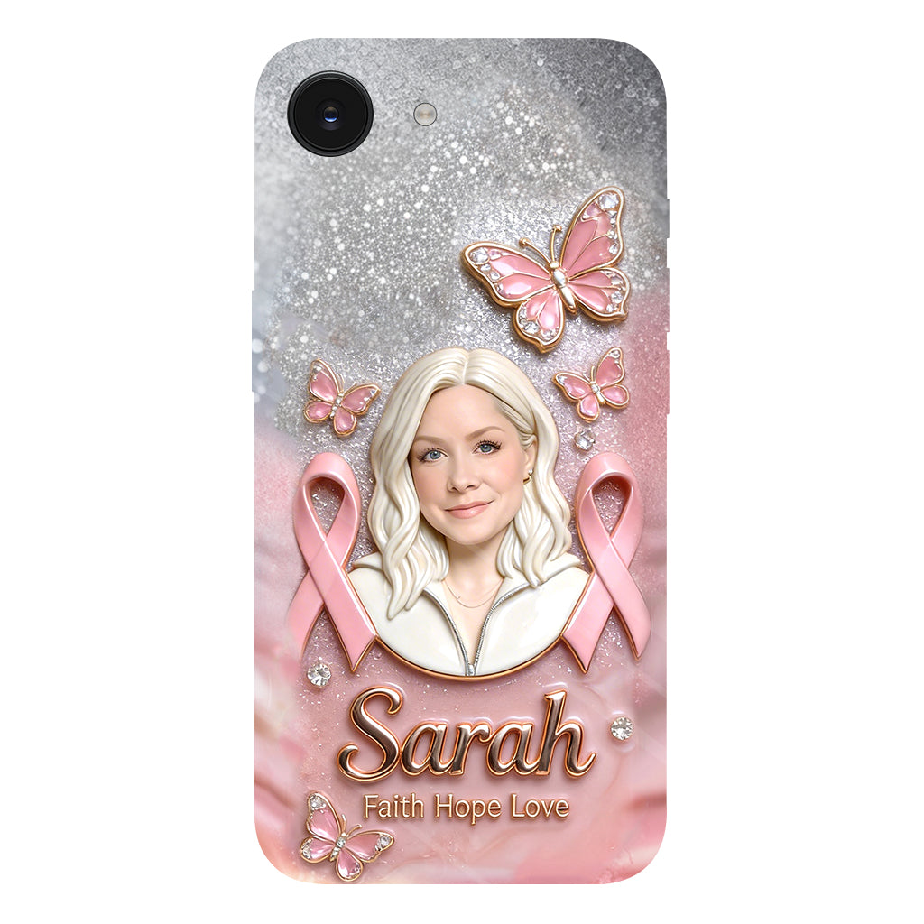 Custom Any Photo - Personalized Breast Cancer Awareness Full Print Phone Case