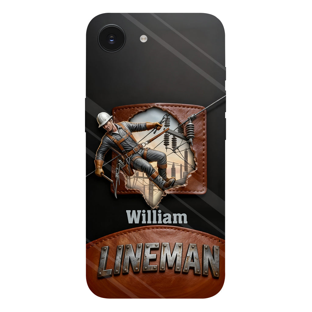 Coque de téléphone personnalisée « Lineman cool » avec impression intégrale