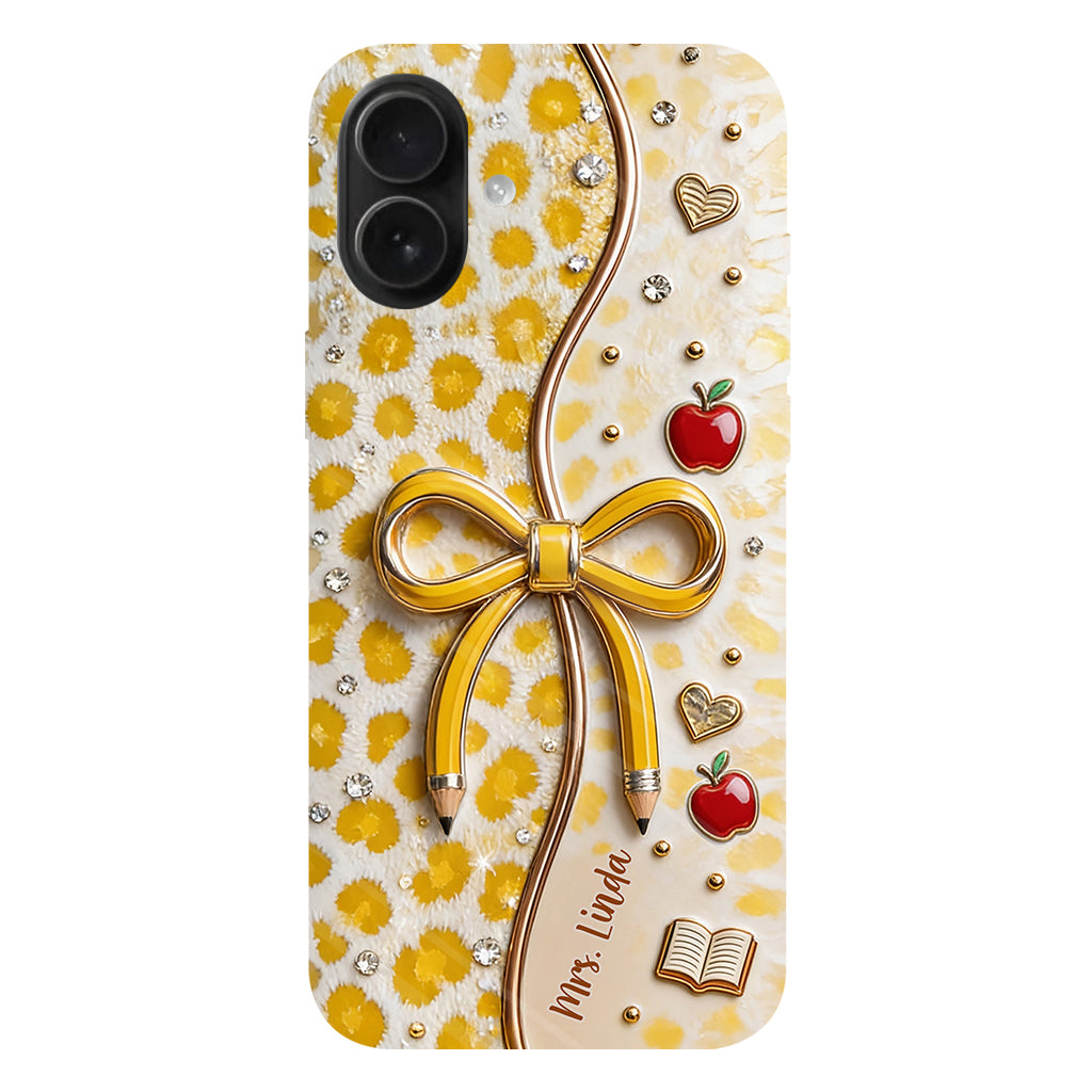 Back To School - Personalized Teacher Full Print Phone Case